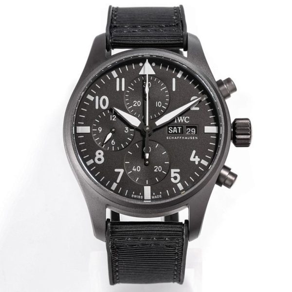 IWC Pilot’s Watch Chronograph 41 TOP GUN Black Textile Strap Edition