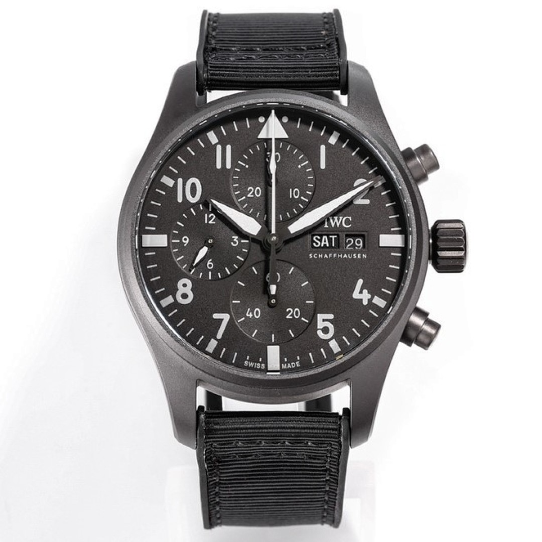 IWC Pilot’s Watch Chronograph 41 TOP GUN Black Textile Strap Edition