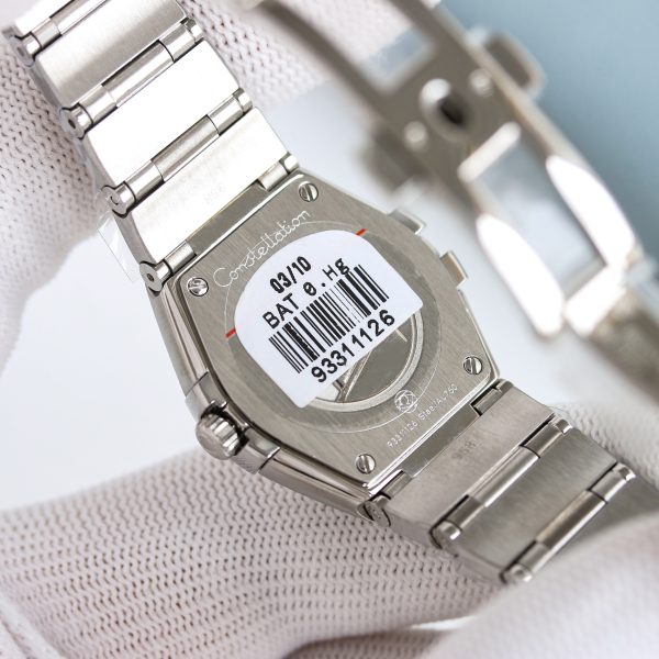 Omega Constellation Silver Dial Diamond Bezel ref. 123.15.24.60.05.001
