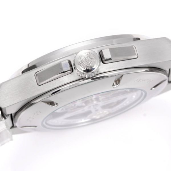 IWC Ingenieur Perpetual Calendar 41 Black Grid Dial Stainless Steel
