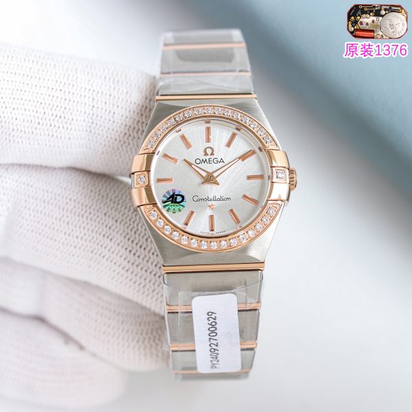 Omega Constellation Silver Dial Two-Tone ref. 123.20.27.60.02.002