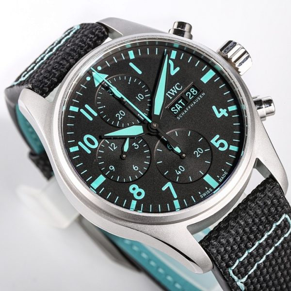 IWC Pilot’s Watch Chronograph 41 Mercedes-AMG PETRONAS Formula One Team Black Woven Strap Edition