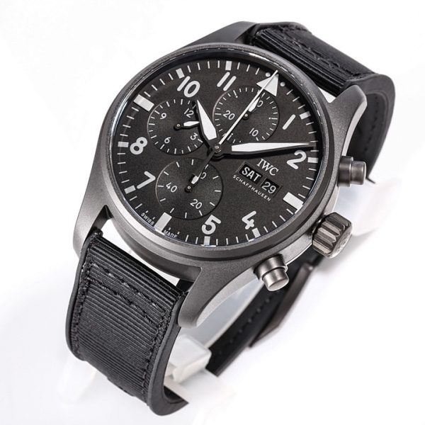 IWC Pilot’s Watch Chronograph 41 TOP GUN Black Textile Strap Edition