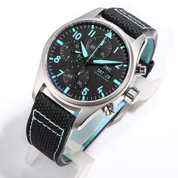 IWC Pilot’s Watch Chronograph 41 Mercedes-AMG PETRONAS Formula One Team Black Woven Strap Edition