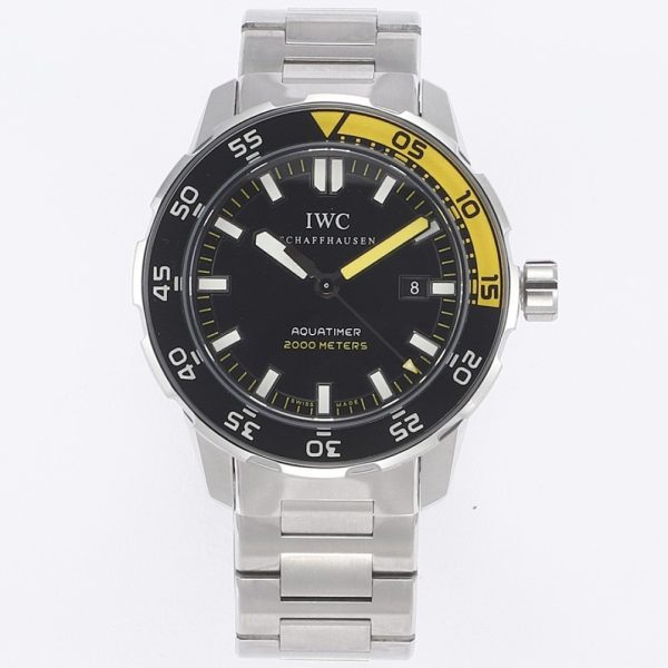 IWC Aquatimer Automatic 2000 Black & Yellow Stainless Steel Bracelet