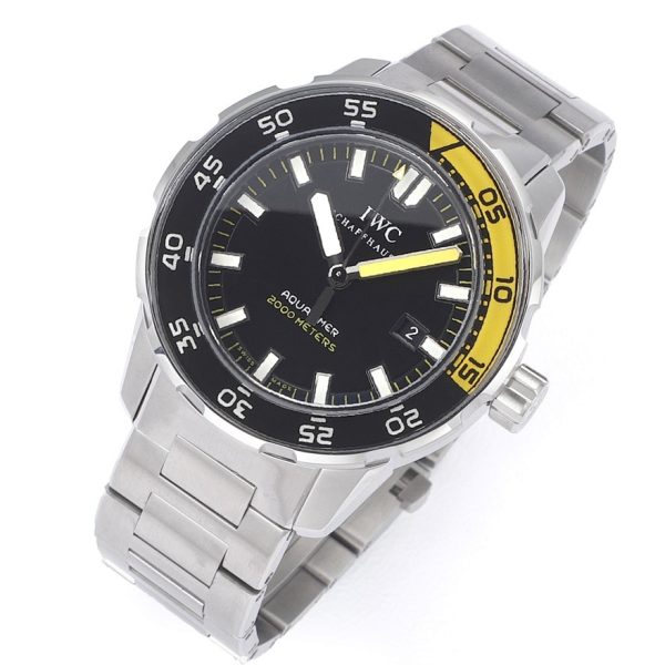 IWC Aquatimer Automatic 2000 Black & Yellow Stainless Steel Bracelet