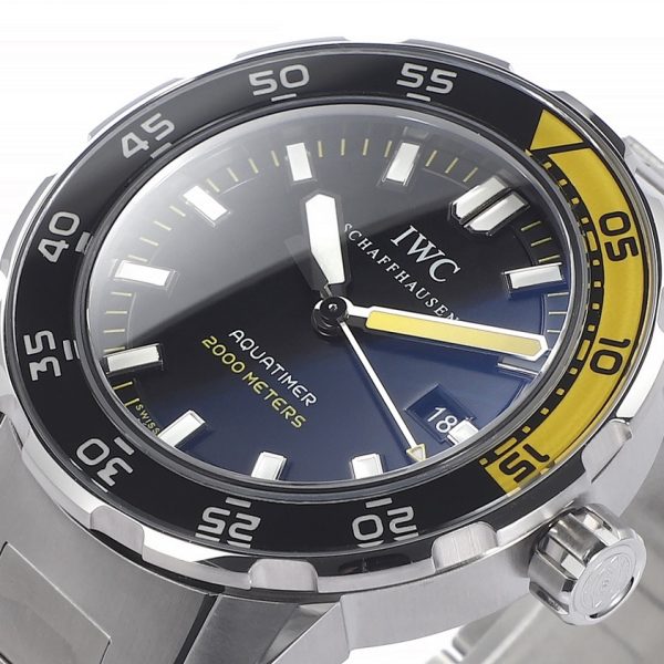 IWC Aquatimer Automatic 2000 Black & Yellow Stainless Steel Bracelet