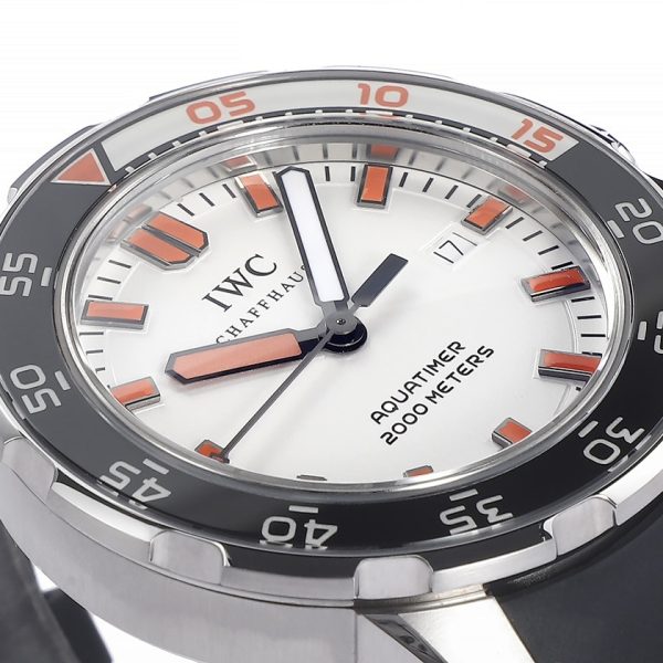 IWC Aquatimer Automatic 2000 White & Orange Stainless Steel Bracelet