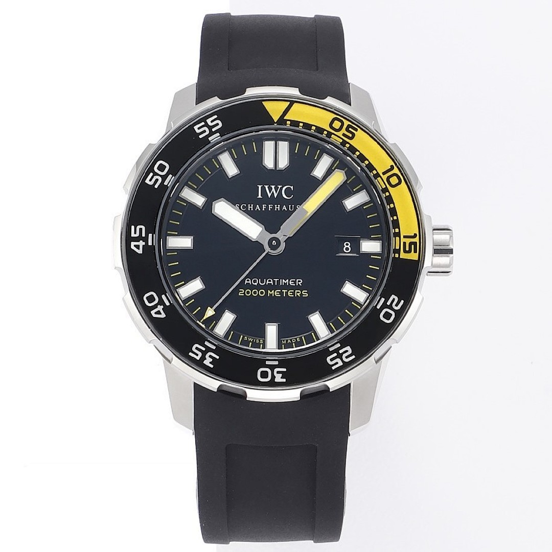 IWC Aquatimer Automatic 2000 Black & Yellow Rubber Strap