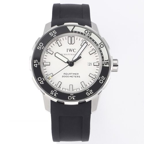 IWC Aquatimer Automatic 2000 White Dial Black Rubber Strap
