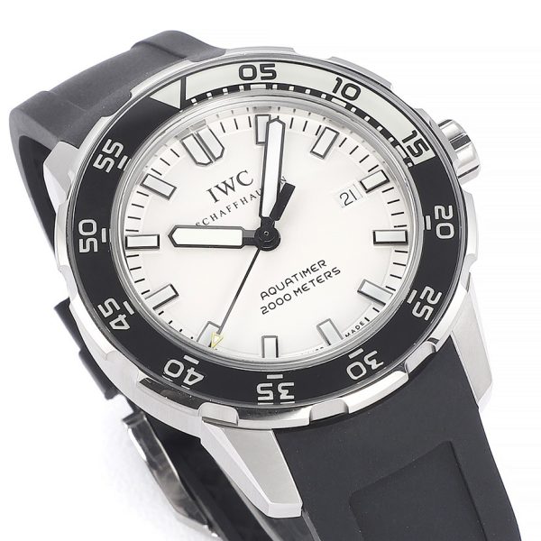 IWC Aquatimer Automatic 2000 White Dial Black Rubber Strap