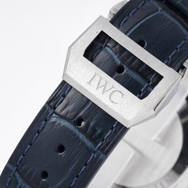 IWC Portugieser Chronograph Blue Dial Black Strap