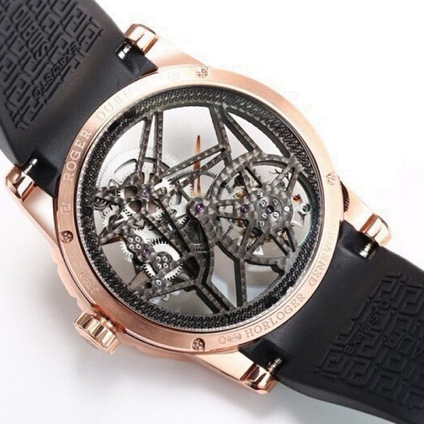Roger Dubuis Excalibur Spider Tourbillon Rose Gold Green Skeleton