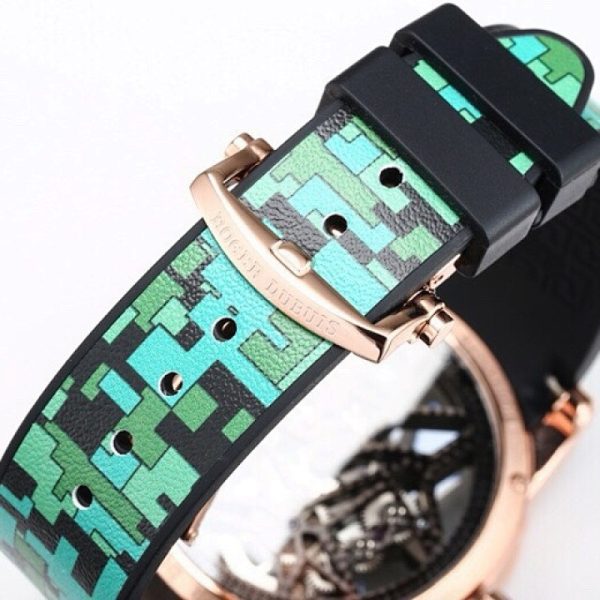 Roger Dubuis Excalibur Spider Tourbillon Rose Gold Green Skeleton