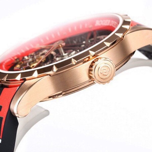 Roger Dubuis Excalibur Spider Tourbillon Rose Gold Red Skeleton