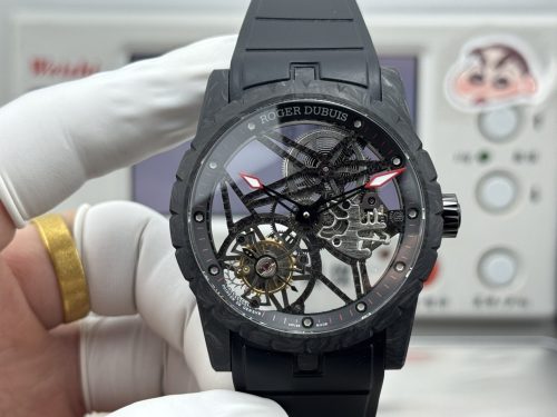 Roger Dubuis Excalibur Tourbillon Black Carbon Skeleton