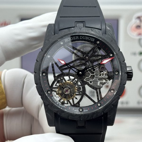 Roger Dubuis Excalibur Tourbillon Black Carbon Skeleton