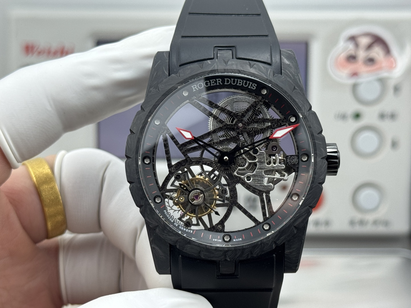Roger Dubuis Excalibur Tourbillon Black Carbon Skeleton