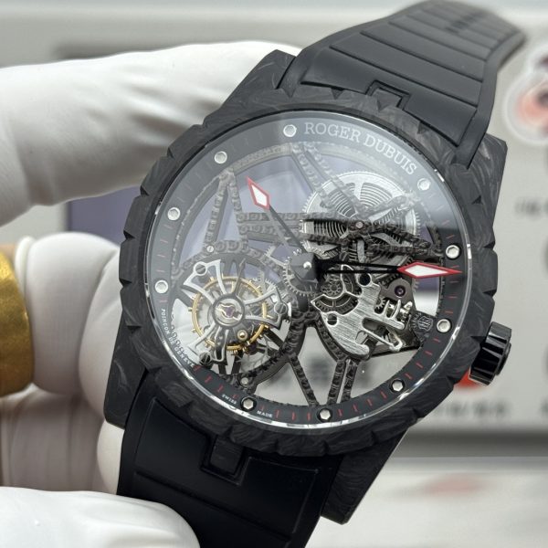 Roger Dubuis Excalibur Tourbillon Black Carbon Skeleton